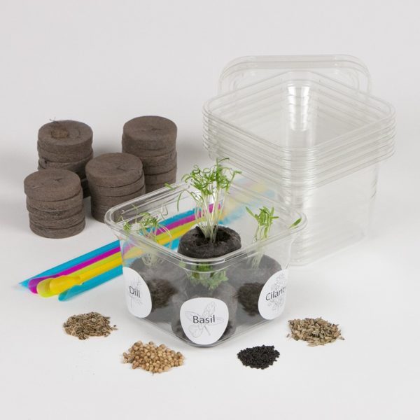 Nature Watch Herb Garden With Recycled Containers - Educational Greenhouses