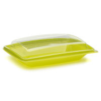 10x7" BOTTLEBOX Combo Lime Green Base with Clear Lid Combo